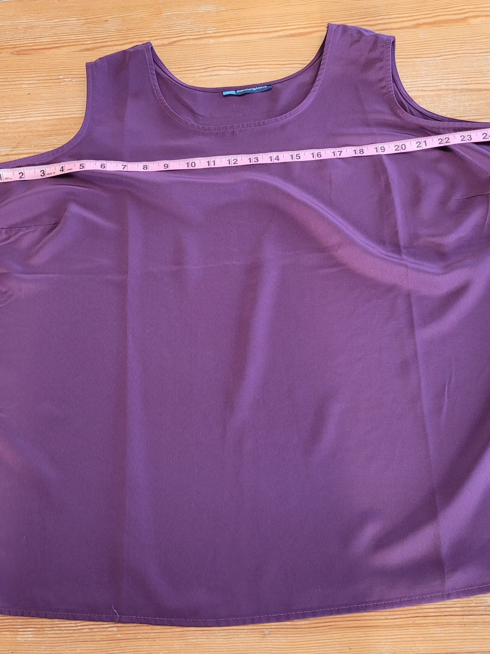 Bundle of 3 Penningtons Sleeveless Blouse Tank Tops, Beige, Plum, Olive, Size 22 - Picture 5 of 8